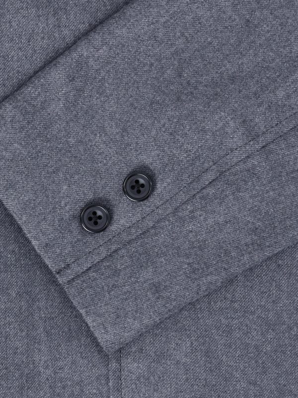 Wool-Blend Flannel Blazer - E1