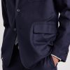 Wool-Blend Flannel Blazer - CU Wool-Blend Flannel Blazer - CU