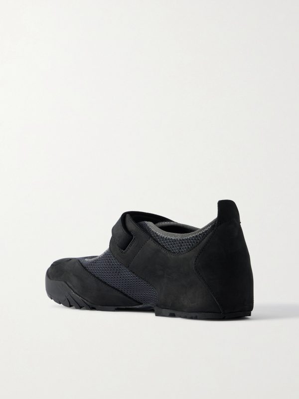 Loie Mesh-Trimmed Nubuck Sneakers - BK Loie Mesh-Trimmed Nubuck Sneakers - BK