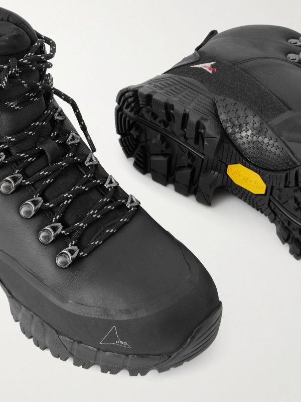 Andreas Hybrid Rubber-Trimmed Leather Hiking Boots - CU Andreas Hybrid Rubber-Trimmed Leather Hiking Boots - CU