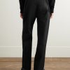 Slim-Fit Straight-Leg Logo-Embroidered Belted Cotton-Blend Twill Trousers - BK