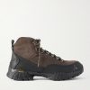 Andreas Hybrid Rubber-Trimmed Suede Hiking Boots