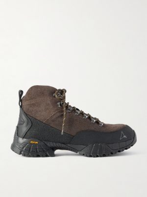 Andreas Hybrid Rubber-Trimmed Suede Hiking Boots Andreas Hybrid Rubber-Trimmed Suede Hiking Boots