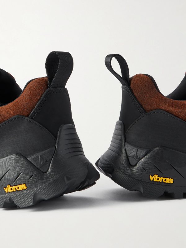 Katharina Rubber and Leather-Trimmed Brushed-Suede Hiking Sneakers - CU Katharina Rubber and Leather-Trimmed Brushed-Suede Hiking Sneakers - CU
