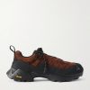 Katharina Rubber and Leather-Trimmed Brushed-Suede Hiking Sneakers Katharina Rubber and Leather-Trimmed Brushed-Suede Hiking Sneakers