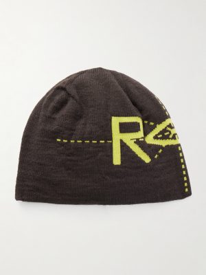 Dial Jacquard-Knit Virgin Wool-Blend Beanie Dial Jacquard-Knit Virgin Wool-Blend Beanie