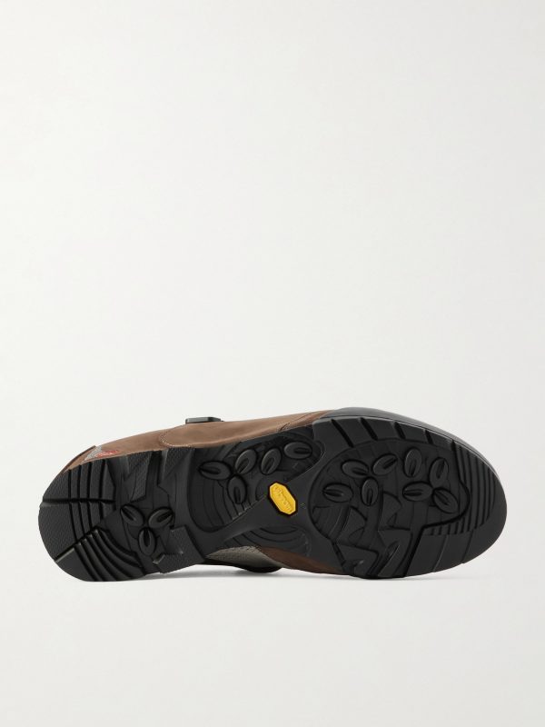 Loie Mesh-Trimmed Nubuck Sneakers - E1 Loie Mesh-Trimmed Nubuck Sneakers - E1