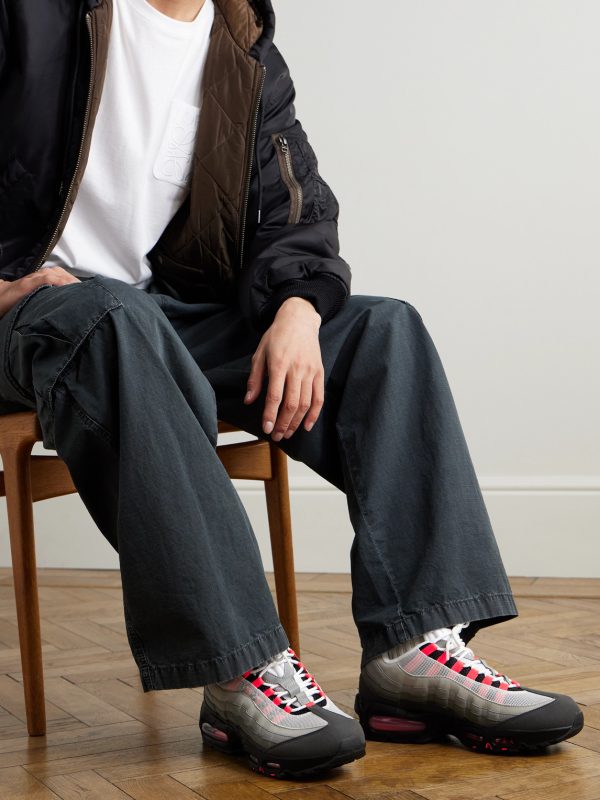 Air Max 95 Suede and Mesh Sneakers - OU Air Max 95 Suede and Mesh Sneakers - OU