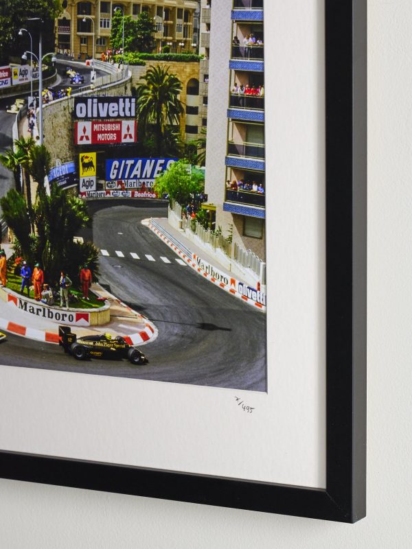 Framed 1984 Monaco GP Print, 16" x 20" - CU Framed 1984 Monaco GP Print, 16" x 20" - CU