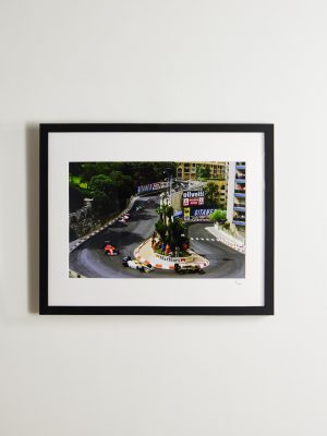 Framed 1984 Monaco GP Print, 16" x 20"