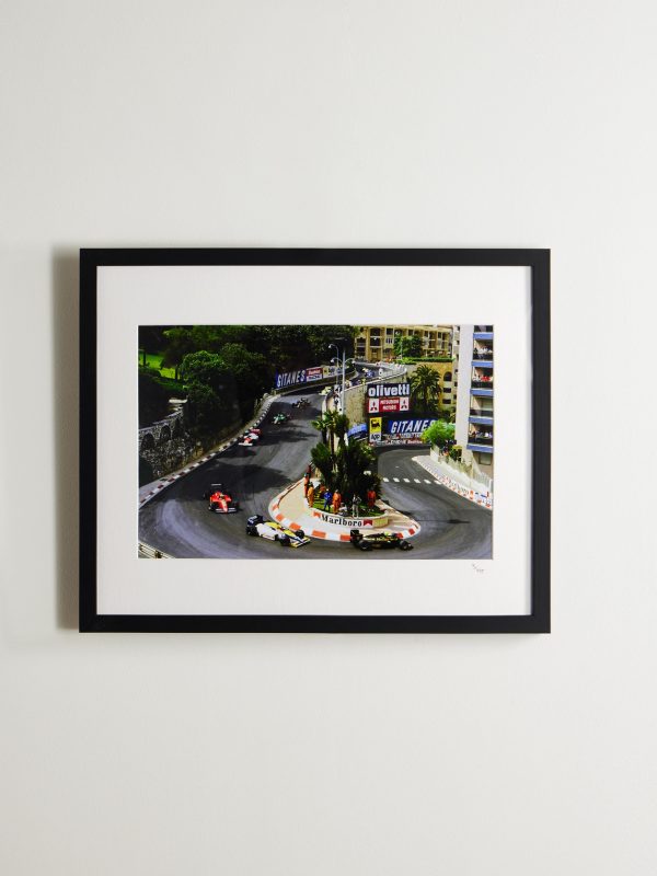 Framed 1984 Monaco GP Print, 16" x 20" Framed 1984 Monaco GP Print, 16" x 20"