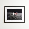 Framed 1969 Apollo 12, Adjusting The Flag Print, 16" x 20" Framed 1969 Apollo 12, Adjusting The Flag Print, 16" x 20"