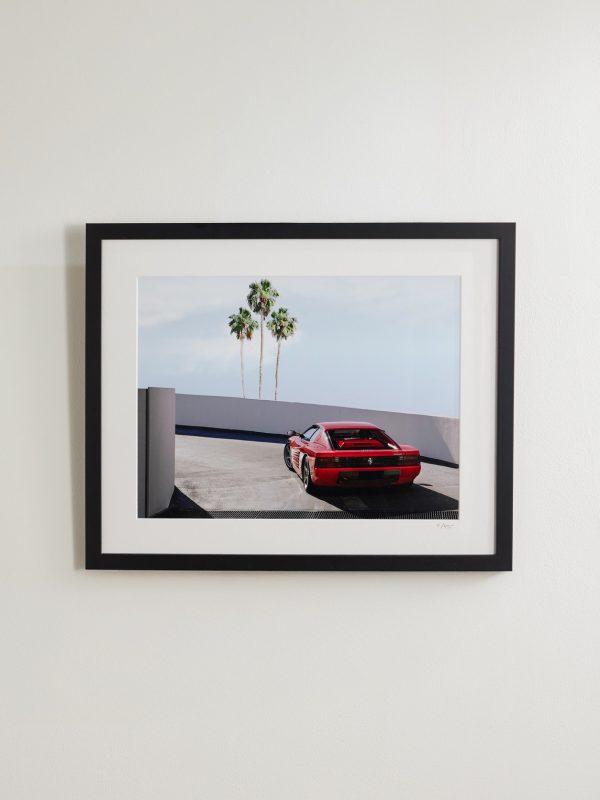 Framed 2018 Ferrari Testarossa Print, 16" x 20" Framed 2018 Ferrari Testarossa Print, 16" x 20"