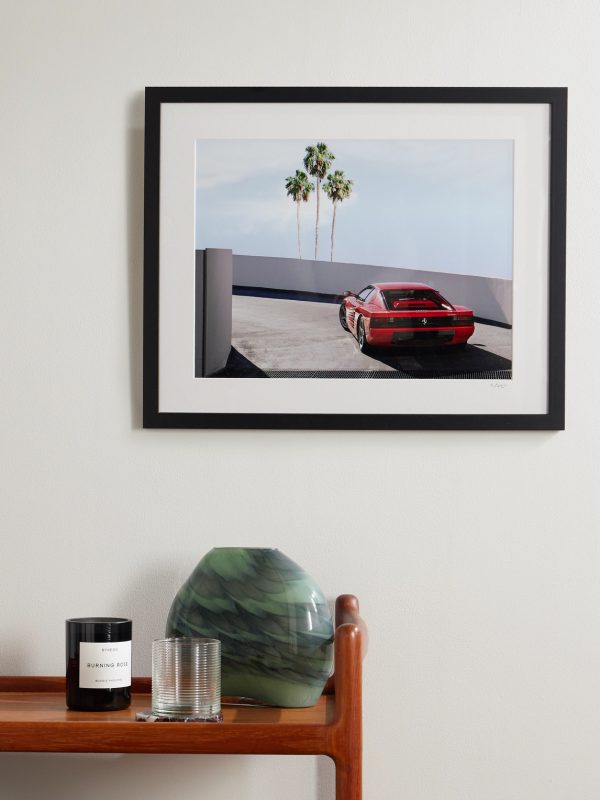 Framed 2018 Ferrari Testarossa Print, 16" x 20" - OU Framed 2018 Ferrari Testarossa Print, 16" x 20" - OU
