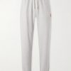 Western Athletic Embroidered Cotton-Blend Jersey Sweatpants Western Athletic Embroidered Cotton-Blend Jersey Sweatpants