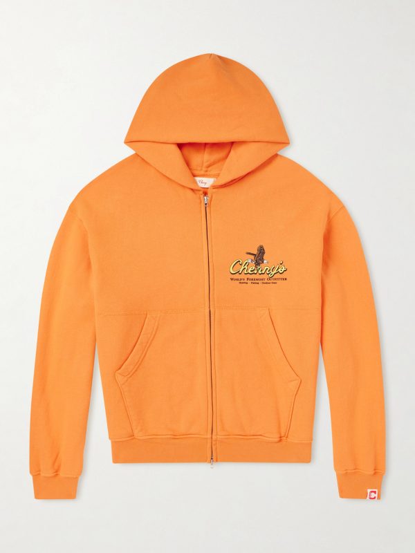 Logo-Print Cotton-Jersey Zip-Up Hoodie Logo-Print Cotton-Jersey Zip-Up Hoodie