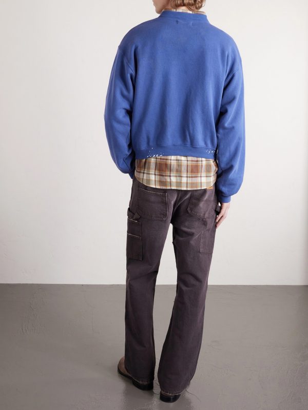 Logo-Appliquéd Cotton-Jersey Zip-Up Sweatshirt - BK Logo-Appliquéd Cotton-Jersey Zip-Up Sweatshirt - BK