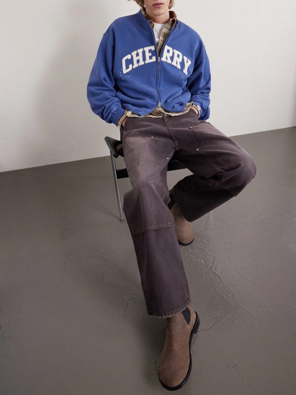 Logo-Appliquéd Cotton-Jersey Zip-Up Sweatshirt - E1 Logo-Appliquéd Cotton-Jersey Zip-Up Sweatshirt - E1