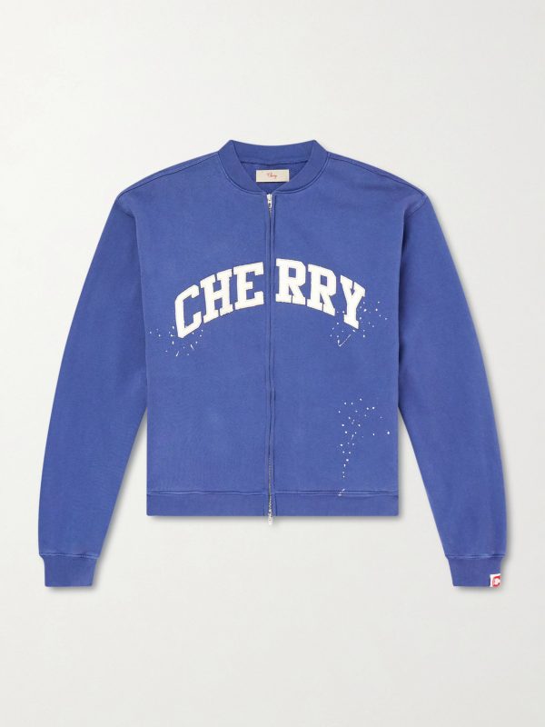 Logo-Appliquéd Cotton-Jersey Zip-Up Sweatshirt Logo-Appliquéd Cotton-Jersey Zip-Up Sweatshirt