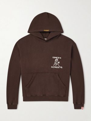 Cowboys Logo-Embroidered Printed Cotton-Jersey Hoodie