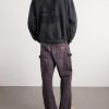 Sun Faded Thermal Cotton-Fleece Hoodie - BK Sun Faded Thermal Cotton-Fleece Hoodie - BK
