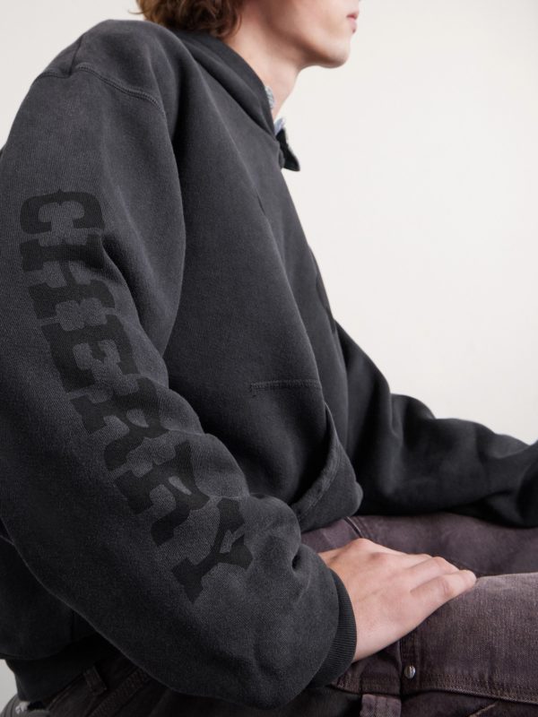 Sun Faded Thermal Cotton-Fleece Hoodie - CU Sun Faded Thermal Cotton-Fleece Hoodie - CU