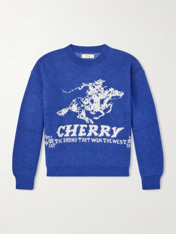 Won The West Jacquard-Knit Alpaca-Blend Sweater