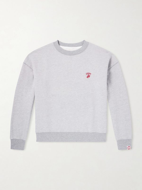 Western Athletic Logo-Embroidered Cotton-Blend Jersey Sweatshirt