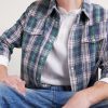 Cropped Checked Cotton-Flannel Shirt - CU Cropped Checked Cotton-Flannel Shirt - CU