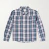 Cropped Checked Cotton-Flannel Shirt Cropped Checked Cotton-Flannel Shirt
