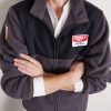 Cropped Logo-Appliquéd Shell-Panelled Fleece Jacket - CU