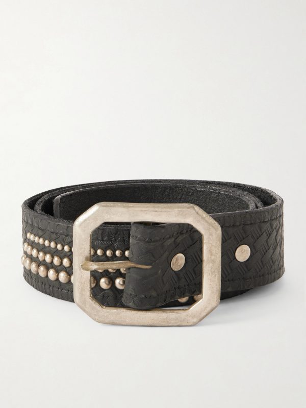 Studded Leather Belt
