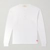 Chevron Thermal Logo-Appliquéd Ribbed Cotton-Blend Jersey T-Shirt Chevron Thermal Logo-Appliquéd Ribbed Cotton-Blend Jersey T-Shirt