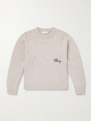 Logo-Embroidered Alpaca-Blend Sweater