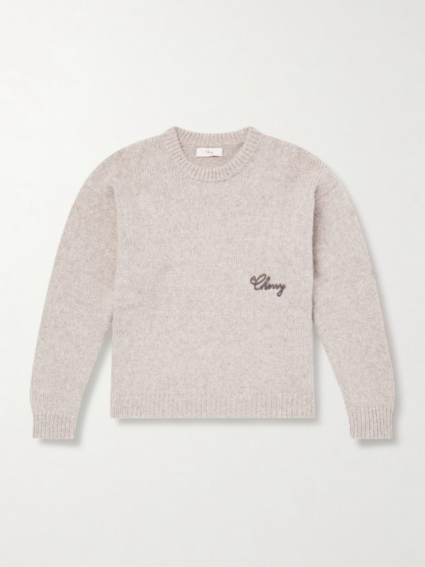 Logo-Embroidered Alpaca-Blend Sweater Logo-Embroidered Alpaca-Blend Sweater