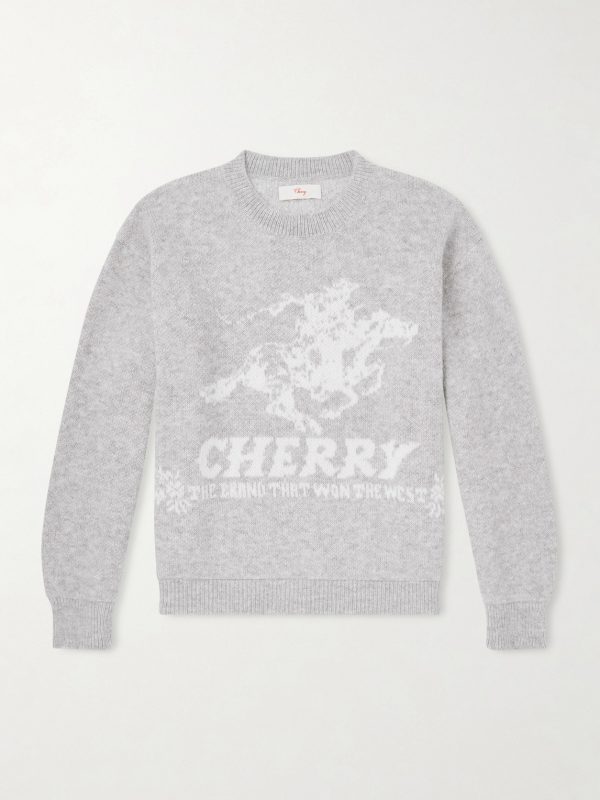 Won The West Jacquard-Knit Alpaca-Blend Sweater