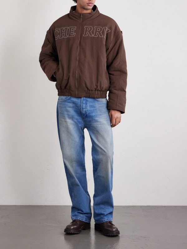 Pit Crew Logo-Embroidered Padded Nylon Jacket - OU Pit Crew Logo-Embroidered Padded Nylon Jacket - OU