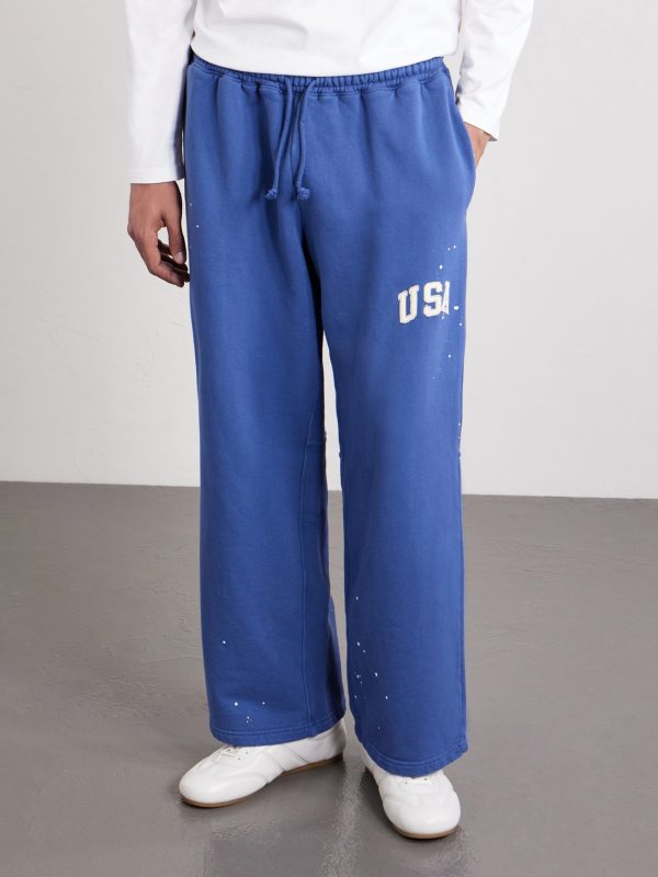USA Parachute Appliquéd Cotton Sweatpants - FR USA Parachute Appliquéd Cotton Sweatpants - FR