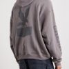 Sun Faded Thermal Cotton-Fleece Hoodie - BK Sun Faded Thermal Cotton-Fleece Hoodie - BK