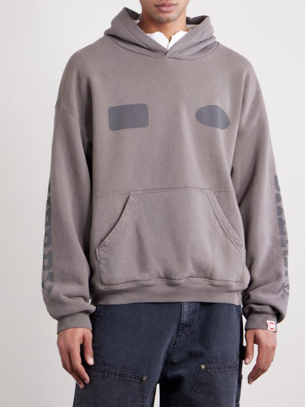 Sun Faded Thermal Cotton-Fleece Hoodie - FR Sun Faded Thermal Cotton-Fleece Hoodie - FR