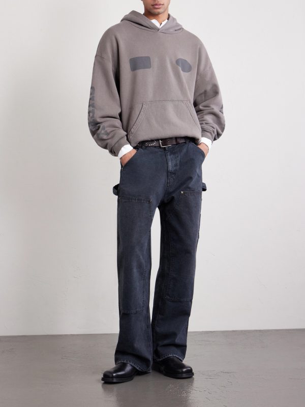 Sun Faded Thermal Cotton-Fleece Hoodie - OU Sun Faded Thermal Cotton-Fleece Hoodie - OU