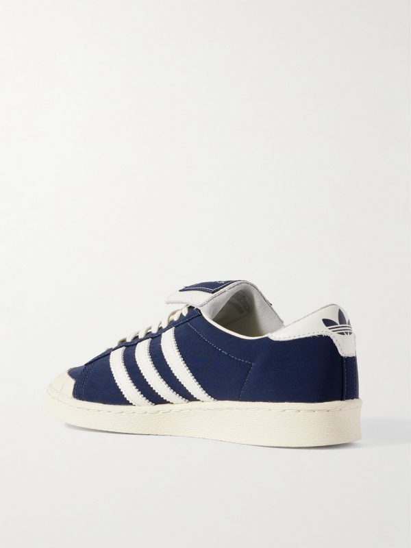 + Willy Chavarria Jabbar Leather-Trimmed Shell Sneakers - BK