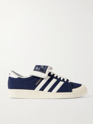 + Willy Chavarria Jabbar Leather-Trimmed Shell Sneakers + Willy Chavarria Jabbar Leather-Trimmed Shell Sneakers