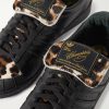 + Willy Chavarria Jabbar Leopard-Print Pony Hair-Trimmed Leather Sneakers - CU