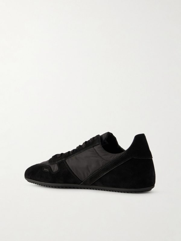 Minimal Suede and Nylon Sneakers - BK Minimal Suede and Nylon Sneakers - BK