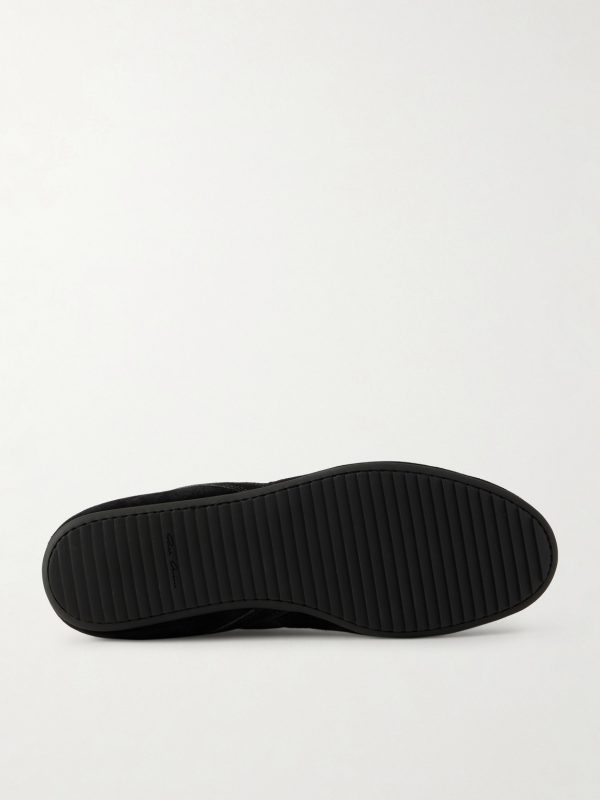 Minimal Suede and Nylon Sneakers - E1 Minimal Suede and Nylon Sneakers - E1