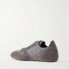 Minimal Suede and Nylon Sneakers - BK Minimal Suede and Nylon Sneakers - BK
