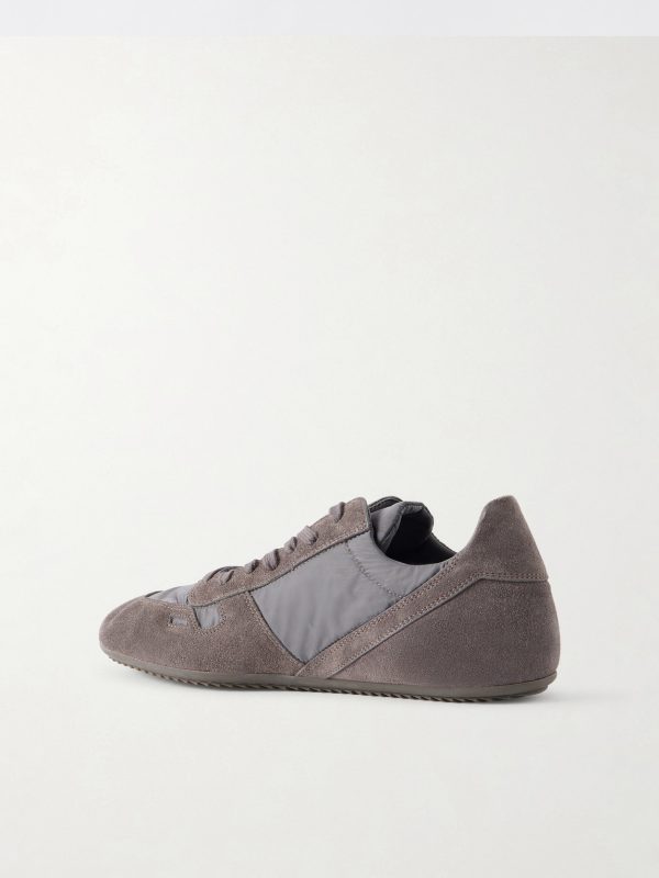 Minimal Suede and Nylon Sneakers - BK Minimal Suede and Nylon Sneakers - BK