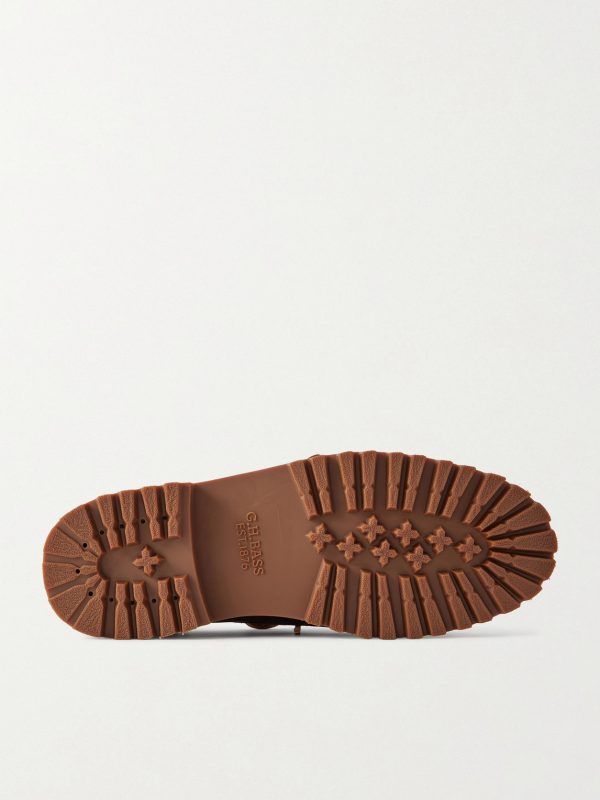 Ranger Camp Moc Leather-Trimmed Suede Boat Shoes - E1