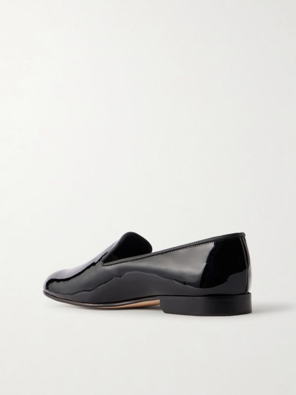 Albert Patent-Leather Slippers - BK Albert Patent-Leather Slippers - BK